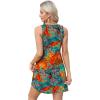 imageOFEEFAN Womens Summer Dresses 2025 V Neck Sleeveless Sundresses with Pockets Beach Vacation Clothes FloralPlainA Floral 07