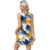imageOFEEFAN Womens Summer Dresses 2025 V Neck Sleeveless Sundresses with Pockets Beach Vacation Clothes FloralPlainA Floral 10