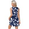 imageOFEEFAN Womens Summer Dresses 2025 V Neck Sleeveless Sundresses with Pockets Beach Vacation Clothes FloralPlainA Floral 42
