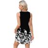 imageOFEEFAN Womens Summer Dresses 2025 V Neck Sleeveless Sundresses with Pockets Beach Vacation Clothes FloralPlainA Floral 43