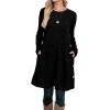 imageOFEEFAN Womens Long Sleeve Tunic Dres Fall Outfits with Pockets ButtonsBlack