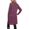 imageOFEEFAN Womens Long Sleeve Tunic Dres Fall Outfits with Pockets ButtonsEb Purple