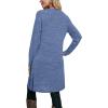 imageOFEEFAN Womens Long Sleeve Tunic Dres Fall Outfits with Pockets ButtonsEc Blue