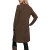 imageOFEEFAN Womens Long Sleeve Tunic Dres Fall Outfits with Pockets ButtonsEf Chocolate