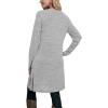imageOFEEFAN Womens Long Sleeve Tunic Dres Fall Outfits with Pockets ButtonsGe Light Grey