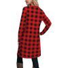 imageOFEEFAN Womens Long Sleeve Tunic Dres Fall Outfits with Pockets ButtonsGg Plaid
