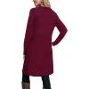 imageOFEEFAN Womens Long Sleeve Tunic Dres Fall Outfits with Pockets ButtonsGj Purple Red