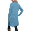 imageOFEEFAN Womens Long Sleeve Tunic Dres Fall Outfits with Pockets ButtonsGr Light Blue