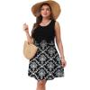 imageOFEEFAN Womens Pleated Front Tank Dresses Fashion Spring Sleeveless Pockets Sundress Casual SummerFloral 06