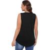 imageOFEEFAN Womens Tank Tops 2025 Loose Fit Casual V Neck Shirts Flowy Sleeveless Summer TopsBlack