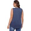 imageOFEEFAN Womens Tank Tops 2025 Loose Fit Casual V Neck Shirts Flowy Sleeveless Summer TopsNavy
