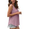 imageOFEEFAN Womens Tank Tops Sleeveless Eyelet Embroidery Scoop Neck Loose Fit Casual Summer FlowyEdusty Pink