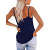 imageOFEEFAN Tank Top for Women Adjustable Spaghetti Strap Camisole Scoop Neck Sleeveless Cami Top S3XLAblack