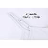 imageOFEEFAN Tank Top for Women Adjustable Spaghetti Strap Camisole Scoop Neck Sleeveless Cami Top S3XLBwhite