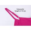 imageOFEEFAN Tank Top for Women Adjustable Spaghetti Strap Camisole Scoop Neck Sleeveless Cami Top S3XLDhot Pink