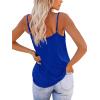 imageOFEEFAN Tank Top for Women Adjustable Spaghetti Strap Camisole Scoop Neck Sleeveless Cami Top S3XLHroyal Blue