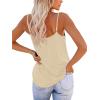 imageOFEEFAN Tank Top for Women Adjustable Spaghetti Strap Camisole Scoop Neck Sleeveless Cami Top S3XLIapricot
