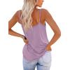 imageOFEEFAN Tank Top for Women Adjustable Spaghetti Strap Camisole Scoop Neck Sleeveless Cami Top S3XLLpurple