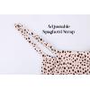 imageOFEEFAN Tank Top for Women Adjustable Spaghetti Strap Camisole Scoop Neck Sleeveless Cami Top S3XLZ03beige Dot