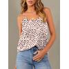 imageOFEEFAN Tank Top for Women Adjustable Spaghetti Strap Camisole Scoop Neck Sleeveless Cami Top S3XLZ03beige Dot