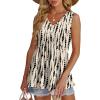 imageOFEEFAN Womens Tank Tops 2025 Flowy Peplum Tops for Women Dressy Sleeveless V Neck Babydoll Tank TopsJblack Spot