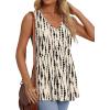 imageOFEEFAN Womens Tank Tops 2025 Flowy Peplum Tops for Women Dressy Sleeveless V Neck Babydoll Tank TopsJblack Spot