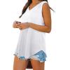 imageOFEEFAN Womens Tank Tops V Neck Summer Tops Loose Fit Sleeveless Tops 2Pack3Pack2 Pack BlackWhite