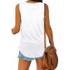 imageOFEEFAN Womens Tank Tops V Neck Summer Tops Loose Fit Sleeveless Tops 2Pack3Pack2 Pack BlackWhite