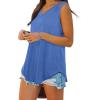 imageOFEEFAN Womens Tank Tops V Neck Summer Tops Loose Fit Sleeveless Tops 2Pack3Pack3 Pack BlueBlackWhite