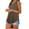 imageOFEEFAN Womens Tank Tops V Neck Summer Tops Loose Fit Sleeveless Tops 2Pack3Pack3 Pack CoffeeBlackWhite