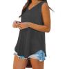 imageOFEEFAN Womens Tank Tops V Neck Summer Tops Loose Fit Sleeveless Tops 2Pack3Pack3 Pack DarkgreyBlackWhite