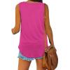 imageOFEEFAN Womens Tank Tops V Neck Summer Tops Loose Fit Sleeveless Tops 2Pack3Pack3 Pack PinkBlackWhite