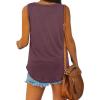 imageOFEEFAN Womens Tank Tops V Neck Summer Tops Loose Fit Sleeveless Tops 2Pack3PackBlackWinedGreygreen
