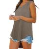 imageOFEEFAN Womens Tank Tops V Neck Summer Tops Loose Fit Sleeveless Tops 2Pack3PackCoffeeKhakiBlack