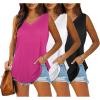 3 Pack Pink/Black/White