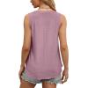 imageOFEEFAN Womens Tank Tops V Neck Sleeveless Flowy Loose Fit Basic Casual Summer TopsDusty Pink