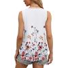 imageOFEEFAN Womens Tank Tops V Neck Sleeveless Flowy Loose Fit Basic Casual Summer TopsFloral Blush
