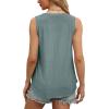 imageOFEEFAN Womens Tank Tops V Neck Sleeveless Flowy Loose Fit Basic Casual Summer TopsGreen