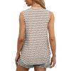 imageOFEEFAN Womens Tank Tops V Neck Sleeveless Flowy Loose Fit Basic Casual Summer TopsStripe