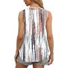 imageOFEEFAN Womens Tank Tops V Neck Sleeveless Flowy Loose Fit Basic Casual Summer TopsTiedye Multi
