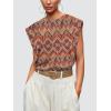 imageOFEEFAN Summer Tops Cap Sleeve Shirts Loose Fit Dressy CasualBoho Floral