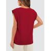 imageOFEEFAN Summer Tops Cap Sleeve Shirts Loose Fit Dressy CasualCred