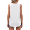 imageOFEEFAN Womens Tank Tops Loose Fit Scoop Neck Casual Summer Tops Curvy HemA White