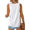imageOFEEFAN Womens Tank Tops Sleeveless Scoop Neck Loose Fit Summer Clothes1white