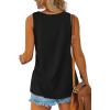 imageOFEEFAN Womens Tank Tops Sleeveless Scoop Neck Loose Fit Summer Clothes2black