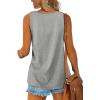 imageOFEEFAN Womens Tank Tops Sleeveless Scoop Neck Loose Fit Summer Clothes3grey