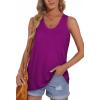 imageOFEEFAN Womens Tank Tops Sleeveless Scoop Neck Loose Fit Summer Clothes42maroon