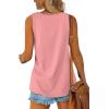 imageOFEEFAN Womens Tank Tops Sleeveless Scoop Neck Loose Fit Summer Clothes4coral