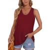 imageOFEEFAN Womens Tank Tops Sleeveless Scoop Neck Loose Fit Summer Clothes4wine