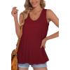 imageOFEEFAN Womens Tank Tops Sleeveless Scoop Neck Loose Fit Summer Clothes4wine
